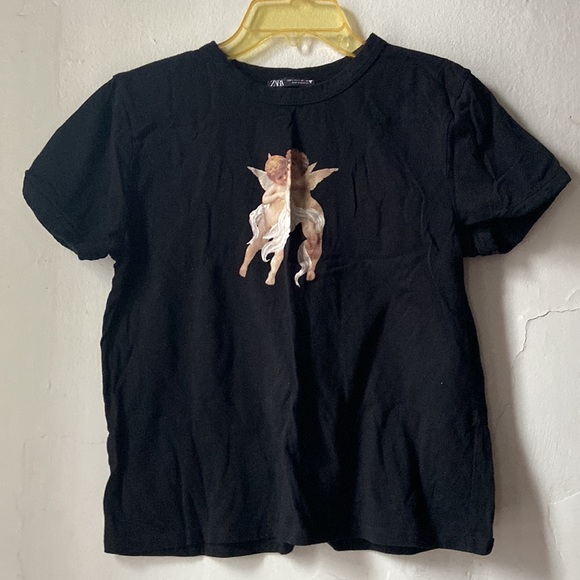 Zara Angel graphic  T-shirt - Picture 2 of 2